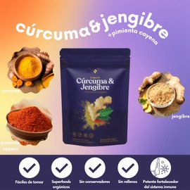 Cápsulas Cúrcuma y Jengibre + Pimienta Cayena | 90 cápsulas - 500 mg | VIDEM