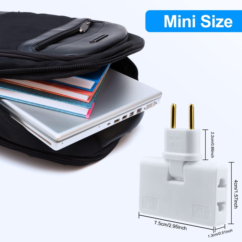 2er-Pack Flachsteckdose.