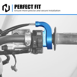 NICECNC Blue 57100-14D00 Throttle Grip Housing Guard Protector Compatible with Suzuki DRZ400/DRZ400E/DRZ400S/DRZ400SM 2000 2001 2002 2003 2004-2021 2022 2023 2024 See Fitment