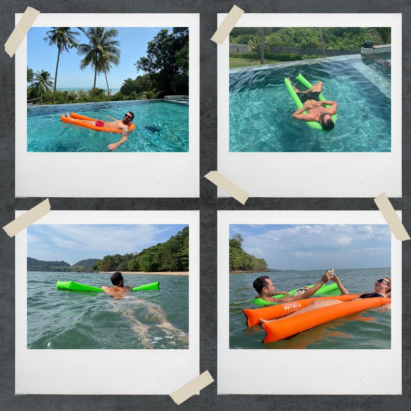 Floaty® Net Bed, Water Hammock & Transport Bum Bag, Inflatable