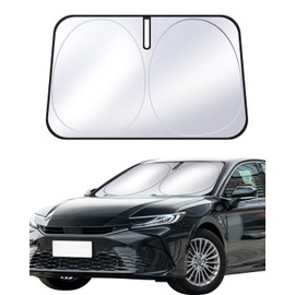 Sun Shade Front Windshield Compatible with Toyota Corolla & Camry, New 2024-2018 Custom Fit 2024 2023 2022 2021 2020 2019 2018 LE XLE Hybrid SE XSE Sedan Car Window Sunshade Cover Window Sun Visor