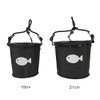 RISEWAY(ライズウェイ) EVA水汲みハードバケツ 丸型 18cm ブラック UEV-025