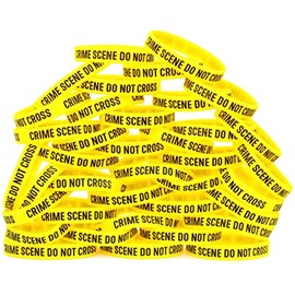 50 of Crime Scene Do Not Cross Wristbands