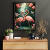 QACEYID Flamingo Flower Valley Diamond Painting Kits, 5D Colourful Aesthetics