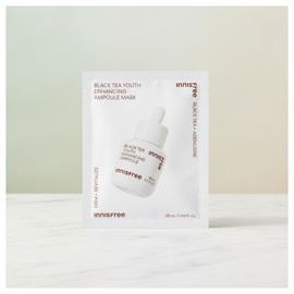 Innisfree Black Tea Youth Enhancing Ampoule Mask 1 sheet (new type) 2 pieces I agree to the use of personal information / 이니스프리 블랙티 유스 인핸싱 앰플 마스크 1매(신형) 2개 개인정보 활용에 동의합니다