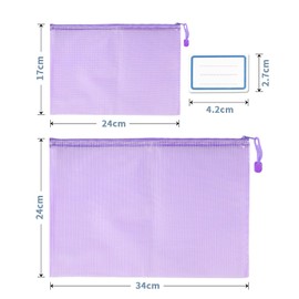 METBOU Zippered File Bag File Bag Mesh Case a5 Clear File a5 File Zippered Contact Bag Bellows File Receipt File Zip Bag Mesh Pouch a5 File Case Document File a5 Pouch Mesh Case Receipt Waterproof