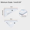 sourcing map 4piece Triangle Ruler Square Set 10cm 30/60 and