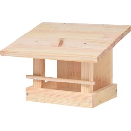 dobar® 38031FSCe Bird Feeder Craft Set - Bird House for DIY and Painting - Feeding Station Kit for Wild Birds DIY Set - Small Bird Villa Solid Wood Including Painting Set - 22.5 x 18 x 16 cm