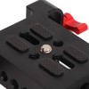 1/4in Camera Mounting Base Plate Aluminum Alloy 15mm Diameter DSLR