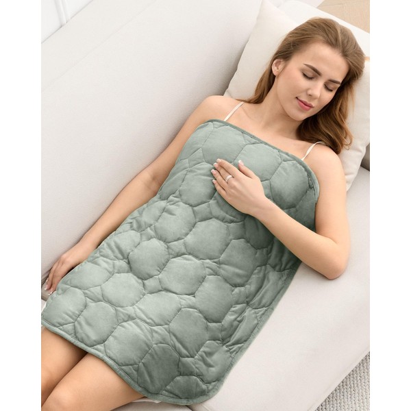 Weighted Lap Blanket 7lbs, Cozy Luxury Crystal Velvet Weighted Blanket