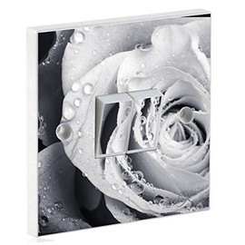 the grafix studio Roses Flowers Light Switch & Double Sticker Vinyl/Skin cover dsw43