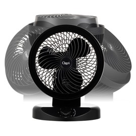 Ozeri Brezza 360 10" Oscillating Table Fan, with Orbital Motion Technology