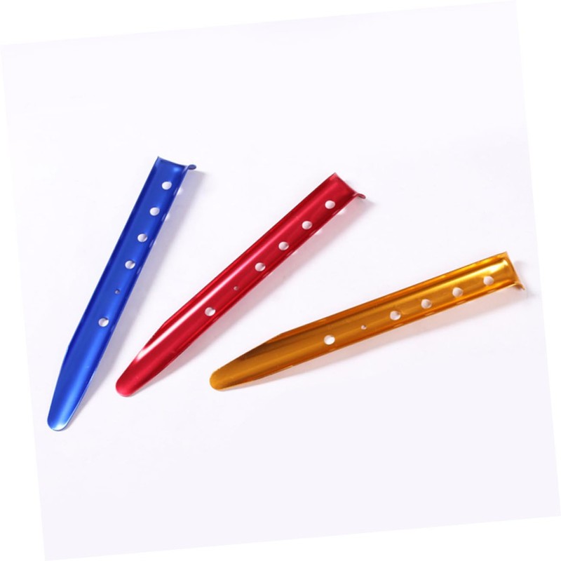 OHPHCALL 6pcs 31cm U-Shaped Snow Nail Beach Aluminum Nail Tent