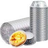 100pcs Tart Mould Cupcake Mould Muffin Mold Stainless Steel Heat