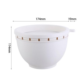 Vctitil Salad Cutter Bowl,Multi-Functional Fast Salad Cutter Bowl,Rotatable Chopping Tool Vegetable Slicer,Food Grade Material Cutting Bowl