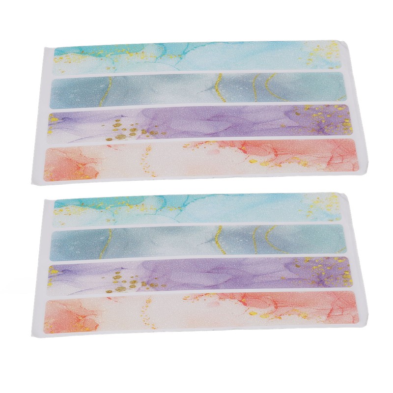 24pcs Bathroom Non Slip Strips Colorful Firm Sticking Waterproof Rubber