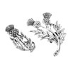 GALPADA Double Scottish Thistle Brooch 2pcs Antique Silver Tone Scottish