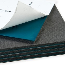 SGM Blue 360 mil (10mm) 18 sqft Car Sound Insulation - Heat and Cool Liner - Self Adhesive Closed Cell Foam Deadening Material - PE Foam Sound Deadener