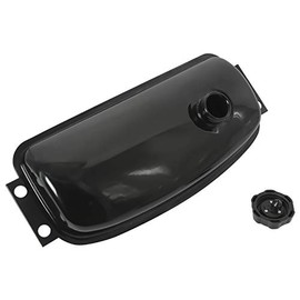NovelBee Steel Fuel Tank Gas Tank with Cap Petcock for 150CC 250CC Kandi Go-Karts Dune Buggy ATV