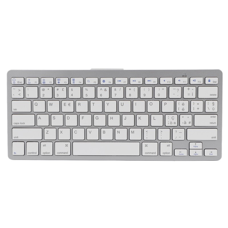 Wireless Keyboard Mini 78 Keys Ultra Thin Portable White Computer