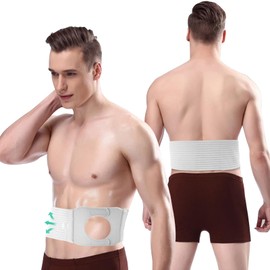 Ostomy Belt, Adjustable Stoma Support Belt, Universal Ileostomy Colostomy Belt Protection Ostomy Bag, Colostomy Bag, Ileostomy Bag Ostomy Supplies (L)