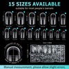 Kiiwah 150 Pcs Toe Nail Forms for Extension & Build,