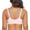 DotVol Women's Plus Size Front Closure U-Back Underwire Wide Strap