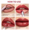 MooGlamor 3 Pcs Matte Lipstick Lip Liner Stain Pencil Set