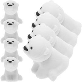 Homoyoyo Cute Erasers Pack of 20 Polar Bear Shaped Erasers for Children with Shaving Roll and Cover for Teachers Class Gifts School Supplies Home Office Parties