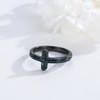 TwoAnts Cross Ring for Men 925 Sterling Silver Western Turquoise