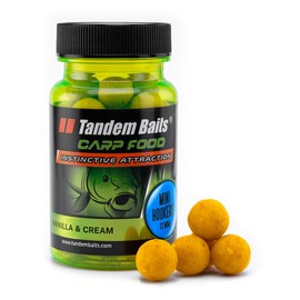 Tandem Baits Carp Food Perfection Mini Hookers Vanilla & Cream Carp Feed Carp Fishing Bait for Large Fish Fishing Carp Accessories for Professionals & Hobby Anglers Fishing Fishing Feed 12 mm 50 g