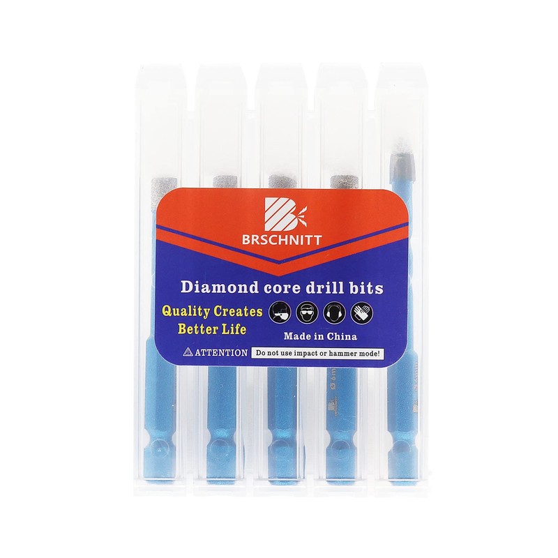 Diamond Drill Bit - BRSCHNITT 1/4 inch Masonry Drill Bits