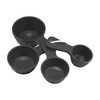 UPware 4-Piece Multi-Purpose Liquid and Dry Melamine Measuring Cups Set,