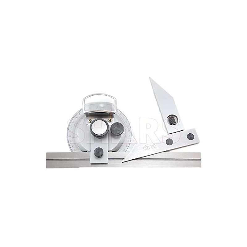 Shars 360 Degree Universal Bevel Dial Protractor 6" 8" Blades