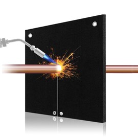 HVAC Tools Welding Blanket Fireproof, 1/5in(5mm) Opening Shape Soldering Mat, Welding Shield for Torch, Flame Protector, Welding Pad for Plumbing, Solder Plumbers HVAC Torch Protector
