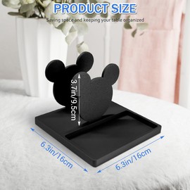 Cute Napkin Holder Mouse Ears Napkin Dispenser with Salt and Pepper Storage Funny Napkin Standing Holder for Kitchen Dinner Table Decors Creative Gifts for Birthday Wedding Housewarming Home Decor