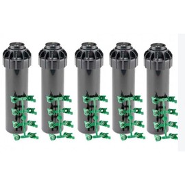 Suinga 5 x Hunter SRM-04 Sprinklers Range 4 to 9 m 1/2" Thread Adjustable Angle Black