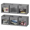 SpaceAid Storage Cubes with Clear Windows, Set of 6 Fabric