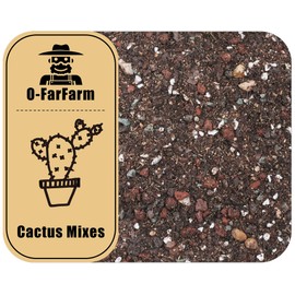 O-FarFarm Cactus Soil Potting Mix 1.1 LBS, Optimized PH Fast Draining with Added Nutrients, Perfect for Small Cactus Pots