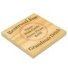 Reserved For Grandmas Drink Solid Oak Coaster. Gift for Nan.