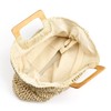 Large Handwoven Straw Bag Travel Shopping Handbag Woven Straw Beach