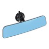 12" Large Convex Rear View Mirror, Suction Cup Anti-Glare Blue