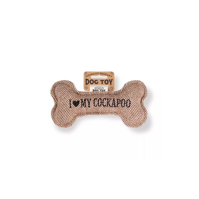 History & Heraldry Squeaky Dog Toy (I my Cockapoo)