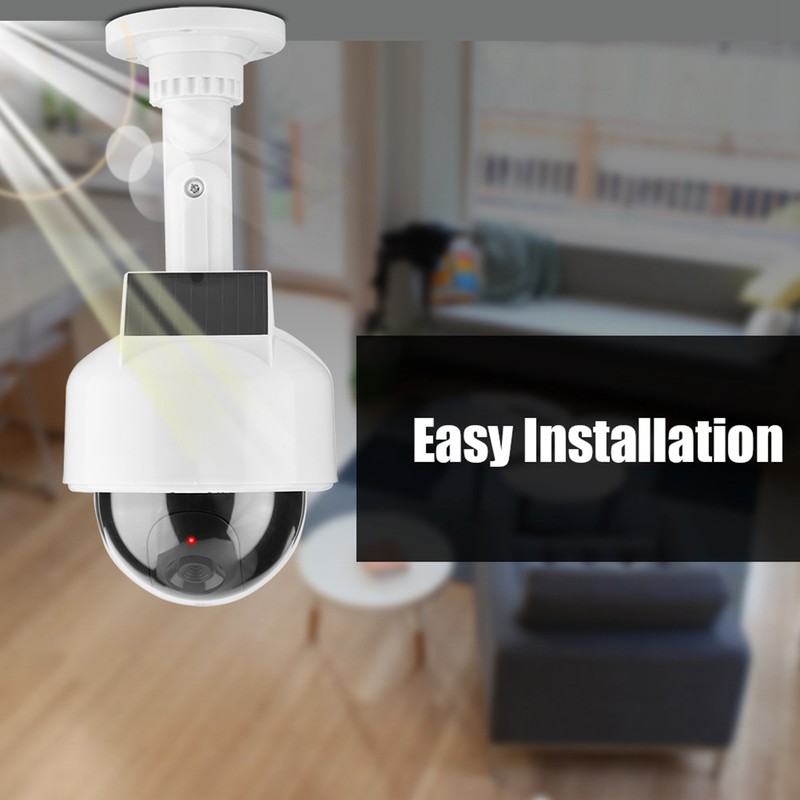 Dummy Camera Indoor & Outdoor Realistic Dome Shape Solar Security
