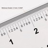 2Pcs Foldable Ruler, White Film Flexible Ruler 4 Inch 0.1mm