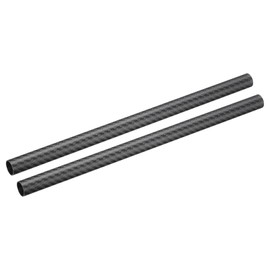 sourcing map 2Pcs Carbon Fiber Tubes 16 x 18 x 330mm Matte Surface Rod 3K Roll Wrapped Carbon Round Tubing for RC Airplane Quadcopter Multicopter