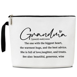 Grandma Makeup Bag, Grandma Bag Grandma Gifts, Mimi Bag Gifts For Mimi, Birthday Gifts for Grandma Nana, First Time Grandma Gifts, Cosmetic Bag Zipper Travel Organizer Toiletry Pouch -054