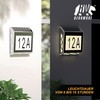 CSL - LED Solar House Number Light Stainless Steel -