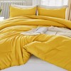 Litanika Mustard Yellow Comforter Set King Size, 3 Pieces Lightweight