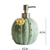 WAIT FLY Cactus with Yellow Pattern Soap Dispenser with Pump,